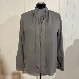 Lands' End Elegant Gray Women's Blouse